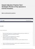  Hawaii Adjusters Practice Test &sol; Strategies Review of Key Quizzes & Correct Answers&period;  