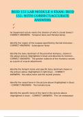 BIOD 151 LAB MODULE 4 EXAM&colon; BIOD 151&colon; WITH CORRECT&sol;ACCURATE ANSWERS