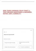 68W TEAM CARNAGE FIELD CRAFT 1 TEST REVIEW QUESTIONS & ANSWERS RATED 100&percnt; CORRECT&excl;&excl;