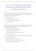 NUR 213 &ndash; Test 5 Questions and Answers &lpar;2024&sol;2025&rpar; &vert; 100&percnt; Verified & Solved &vert; Best Nursing Study Guide