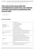 WGU C215 ACTUAL EXAM 2025 TEST COMPREHENSIVE QUESTIONS AND VERIFIED ANSWERS &lpar;DETAILED & ELABORATED&rpar; 100&percnt; SOLVED 2025&excl;&excl;
