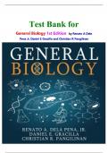 Test Bank for General Biology 1st Edition  by Renato A Dela Pena Jr&comma; Daniel E Gracilla and Christian R Pangilinan isbn-9786214150137