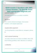 HSAN module 2 Questions with 100&percnt;  Correct Answers &vert; for Specific Exam  Mail supergrades12&commat;gmail&period;com 