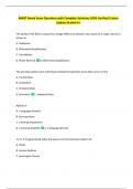 ABRET Board Exam Questions with Complete Solutions 100&percnt; Verified&vert; Latest  Update Graded A&plus; 