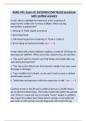 NURS 495&colon; Exam IV&colon; DI&sol;SIADH&sol;CSW NCLEX questions with verified answers