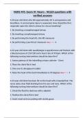 NURS 495&colon; Exam IV&colon; Neuro - NCLEX questions with verified answers