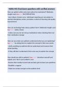 NURS 495 Final Exam questions with verified answers