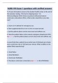 NURS 495 Exam 1 questions with verified answers