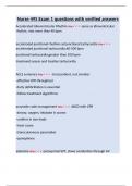 Nurse 495 Exam 1 questions with verified answers
