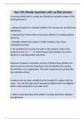 NURS 495 &ndash; Capstone Nursing Bundle Set &ndash; Verified Exams&comma; Clinical Reflections&comma; and Evidence-Based Practice Materials