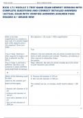 BIOD 171 MODULE 3 TEST BANK EXAM NEWEST VERSION WITH  COMPLETE QUESTIONS AND CORRECT DETAILED ANSWERS  ACTUAL EXAM WITH VERIFIED ANSWERS ASSURED PASS  GRADED A&plus; BRAND NEW