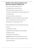 Member of the Institute of Electrical and Electronics Engineers &lpar;MIEEE&rpar; Exam