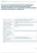 SAR TECH III TEST BANK EXAM & STUDY GUIDE NEWEST  VERSION WITH COMPLETE QUESTIONS AND CORRECT  DETAILED ANSWERS ACTUAL EXAM WITH VERIFIED ANSWERS  ASSURED PASS GRADED A&plus; BRAND NEW 