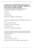 ET ASNT LEVEL 1 EXAM &lpar;ACTUAL EXAM 2025&rpar; &vert; ALL QUESTIONS AND CORRECT ANSWERS &vert; GRADED A&plus; &vert; LATEST EXAM &vert; VERIFIED ANSWERS