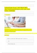 Va Real Estate Exam 1 2025 PRACTICE  TEST WITH QUESTIONS AND AND 100&percnt;  SURE ANSWERS