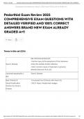 Pedorthist Exam Review 2025 COMPREHENSIVE EXAM QUESTIONS WITH DETAILED VERIFIED AND 100&percnt; CORRECT ANSWERS BRAND NEW EXAM ALREADY GRADED A&plus;&excl;&excl;