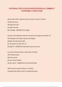 CPO PRACTICE EXAM 50 QUESTIONS & CORRECT  ANSWERS LATEST 2025