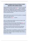 Coding standards 534-535&semi; 449-466&semi; 475-481 questions with verified answers