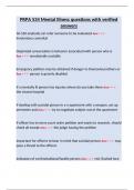 PRPA 534 Mental Illness questions with verified answers