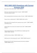 MKC SWE USCG Questions with Correct Answers 2025