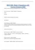 MKC1200- Week 2 Questions with Correct Answers 2026