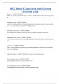MKC Week 8 Questions with Correct Answers 2026