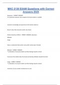 MKC 2130 EXAM Questions with Correct Answers 2025
