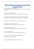 MKC Definition Questions with Correct Answers 2025