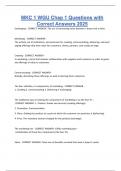 MKC 1 WGU Chap 1 Questions with Correct Answers 2025