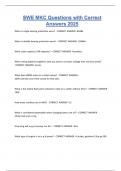 SWE MKC Questions with Correct Answers 2025