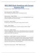 MKC SWE Study Questions with Correct Answers 2025