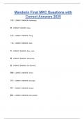Mandarin Final MKC Questions with Correct Answers 2025