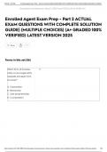 Enrolled Agent Exam Prep - Part 2 ACTUAL EXAM QUESTIONS WITH COMPLETE SOLUTION GUIDE&rpar; &lpar;MULTIPLE CHOICES&rpar; &lpar;A&plus; GRADED 100&percnt; VERIFIED&rpar; LATEST VERSION 2025