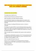NEW 2025 WGU D215 AUDITING EXAM QUESTIONS WITH 100&percnt; CORRECT ANSWERS&period;