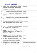 ATI TEAS Exam 2024&sol;2025 Comprehensive Compilation of Actual Questions and Answers 