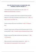 2025 RBT PRACTICE EXAM&vert;100 QUESTIONS AND ANSWERS&vert;ALREADY GRADED A&plus; 