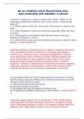 NR 341 COMPLEX ADULT HEALTH EXAM 2025-2026&vert;QUESTIONS AND ANSWERS&vert;A&plus;GRADE