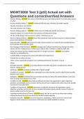 MGMT3000 Test 3 &lpar;pt2&rpar; Actual set with Questions and correct&sol;verified Answers