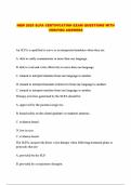 NEW 2025 SLPA CERTIFICATION EXAM QUESTIONS WITH VERIFIED ANSWERS