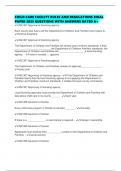 CHILD CARE FACILITY RULES AND REGULATIONS FINAL PAPER 2025 QUESTIONS WITH ANSWERS RATED A&plus;