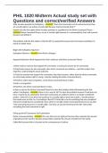 PHIL 1020 Midterm Actual study set with Questions and correct&sol;verified Answers