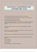 ECO EXAM 1-2 QUESTIONS AND ANSWERS 100&percnt; PASS