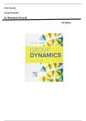 Test Bank for Group Dynamics 7th Edition by Donelson Forsyth, All Chapters Included