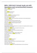 BIOL 1334 Unit 2 Actual study set with Questions and correct&sol;verified Answers