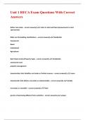 Unit 1 RECA Exam Questions With Correct Answers&period;