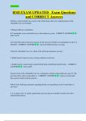 RMI EXAM UPDATED   Exam Questions  and CORRECT Answers 
