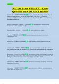 RMI 201 Exam  UPDATED   Exam  Questions and CORRECT Answers 