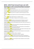 BIOL 1334 Final Actual Exam set with Questions and correct&sol;verified Answers