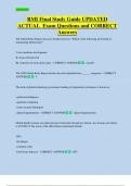 RMI Final Study Guide UPDATED  ACTUAL  Exam Questions and CORRECT  Answers