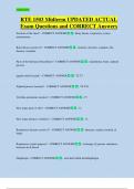 RTE 1503 Midterm UPDATED ACTUAL  Exam Questions and CORRECT Answers